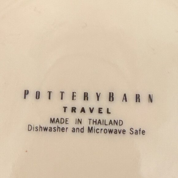 Set Of 4 Pottery Barn Travel Series Dessert Plates 7.5” Diameter Art Deco - Picture 3 of 8